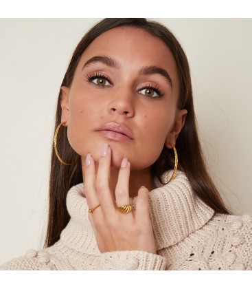 Zilverkleurige baguette ring (16)