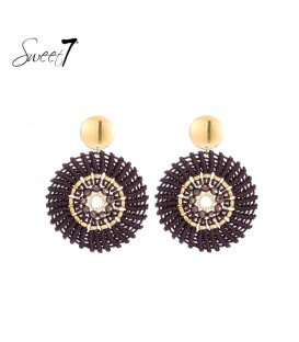 Oorbellen met warme bruintint en luxe afwerking