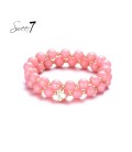 Roze kralen armband