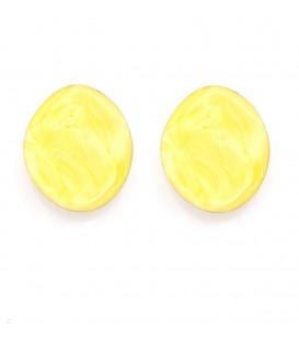 Oorclips geel met een vrolijke uitstraling