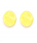 Oorclips geel met een vrolijke uitstraling