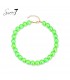 Halsketting in opvallend groen design